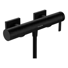 Змішувач для душу Tecturis E Hansgrohe 73620670 Matt Black — вид на білому тлі