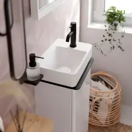 Змішувач для раковини Tecturis S Hansgrohe 73301670 Matt Black — вид спереду