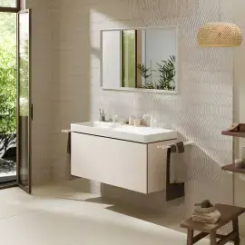 Змішувач для раковини Tecturis S Hansgrohe 73322700 White Matt — вид ззаду
