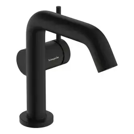 Змішувач для раковини Tecturis S Hansgrohe 73323670 Matt Black — вид на білому тлі