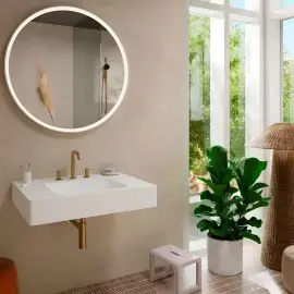Змішувач для раковини Tecturis S Hansgrohe 73330140 Brushed Bronze — вид спереду