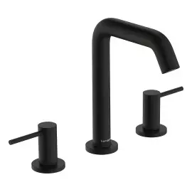 Змішувач для раковини Tecturis S Hansgrohe 73330670 Matt Black — вид на білому тлі