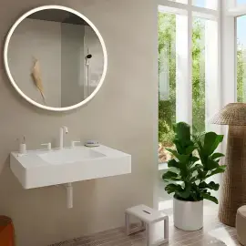 Змішувач для раковини Tecturis S Hansgrohe 73330700 White Matt — вид спереду