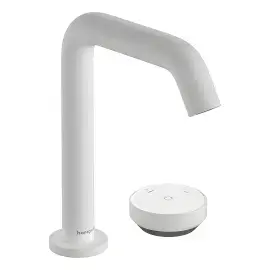 Змішувач для раковини Tecturis S Hansgrohe 73353700 White Matt — вид на білому тлі