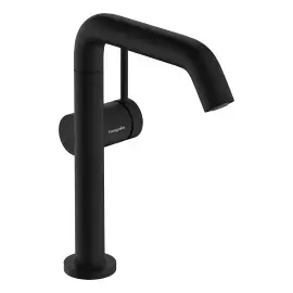 Змішувач для раковини Tecturis S Hansgrohe 73360670 Matt Black — вид на білому тлі