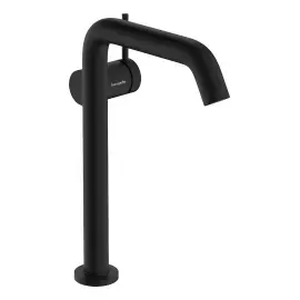 Змішувач для раковини Tecturis S Hansgrohe 73373670 Matt Black — вид на білому тлі