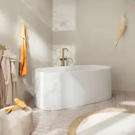 Змішувач для ванни Tecturis S Hansgrohe 73440140 Brushed Bronze — вид спереду