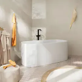 Змішувач для ванни Tecturis S Hansgrohe 73440670 Matt Black — вид спереду