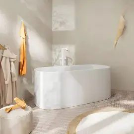 Змішувач для ванни Tecturis S Hansgrohe 73440700 White Matt — вид спереду