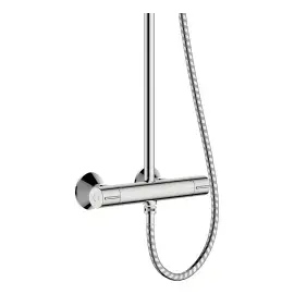 Душова система з термостатом Vernis Blend Hansgrohe 26089000 Chrome — у встановленому вигляді
