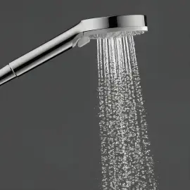 Душова система з термостатом Vernis Blend Hansgrohe 26089000 Chrome — деталь крупним планом