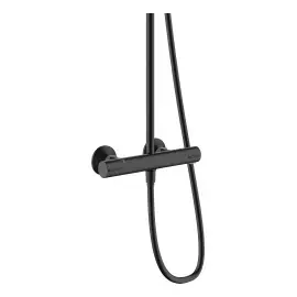 Душова система з термостатом Vernis Blend Hansgrohe 26089670 Matt Black — вид згори