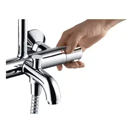 Душова система з термостатом Vernis Blend Hansgrohe 26274000 — ракурс 3/4
