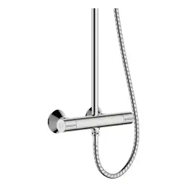 Душова система з термостатом Vernis Blend Hansgrohe 26276000 Chrome — технічне креслення з розмірами