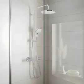 Душова система з термостатом Vernis Blend Hansgrohe 26276000 Chrome — бічний ракурс