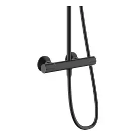 Душова система з термостатом Vernis Blend Hansgrohe 26276670 Matt Black — вид згори