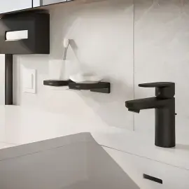 Змішувач для раковини Vernis Blend Hansgrohe 71551670 Matt Black — вид спереду