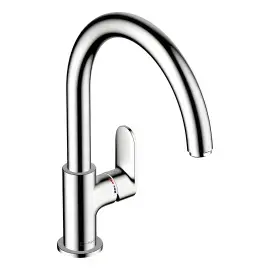 Змішувач для кухні Vernis Blend M35 Hansgrohe 71870000 Chrome — вид на білому тлі