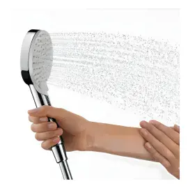 Душевая система с термостатом Vernis Shape Hansgrohe 26097000 — ракурс 3/4