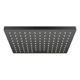 Верхній душ 1jet Vernis Shape Hansgrohe 26281670 Matt Black — вид на білому тлі