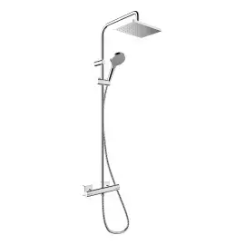 Душевая система с термостатом Vernis Shape Hansgrohe 26286000 — вид на белом фоне