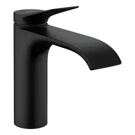 Змішувач для раковини Vivenis Hansgrohe 75020670 Black Matt — вид на білому тлі