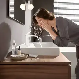 Змішувач для раковини Vivenis Hansgrohe 75020700 White Matt — вид спереду
