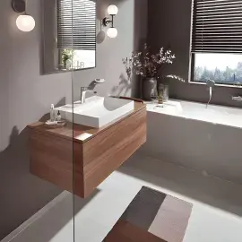 Змішувач для раковини Vivenis Hansgrohe 75022000 Chrome — бічний ракурс