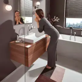 Змішувач для раковини Vivenis Hansgrohe 75032000 Chrome — вид спереду