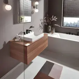 Змішувач для раковини Vivenis Hansgrohe 75033670 Matt Black — вид спереду