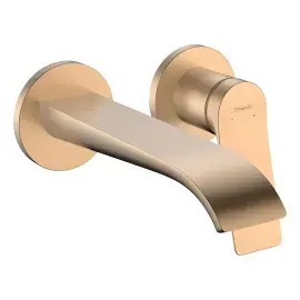 Змішувач для раковини Vivenis Hansgrohe 75050140 Brushed Bronze — вид на білому тлі