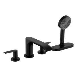 Змішувач для ванни Vivenis Hansgrohe 75444670 Matt Black — вид на білому тлі