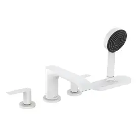 Змішувач для ванни Vivenis Hansgrohe 75444700 White Matt — вид на білому тлі
