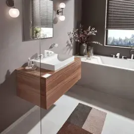 Змішувач для ванни Vivenis Hansgrohe 75444700 White Matt — бічний ракурс