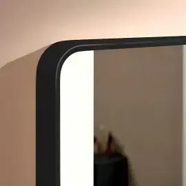 Дзеркало Xarita Lite Q Hansgrohe 54962670 Matt Black — вид згори