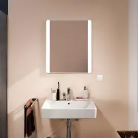 Дзеркало Xarita Lite Q Hansgrohe 54962700 Matt White — вид спереду