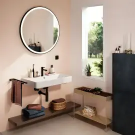 Дзеркало Xarita Lite S Hansgrohe 54967670 Matt Black — вид згори