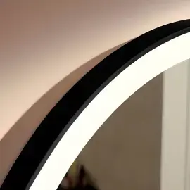 Дзеркало Xarita Lite S Hansgrohe 54967670 Matt Black — вид ззаду