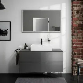 Дзеркало Xarita E Hansgrohe 54985700 — бічний ракурс