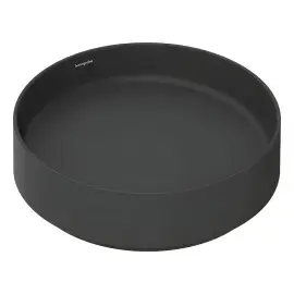 Умивальник Xuniva Evo S Hansgrohe 60323670 Matt Black — вид на білому тлі
