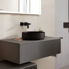 Умивальник Xuniva Evo S Hansgrohe 60323670 Matt Black — вид спереду