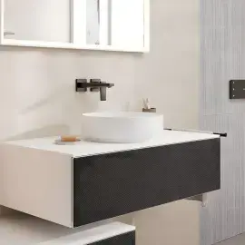 Умивальник Xuniva Evo S Hansgrohe 60323700 Matt White — бічний ракурс
