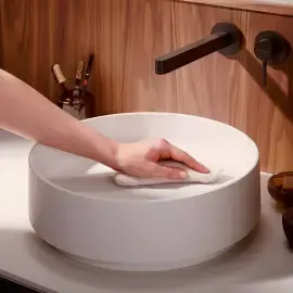 Умивальник Xuniva Evo S Hansgrohe 60323780 Sand Matt Beige — ракурс 3/4