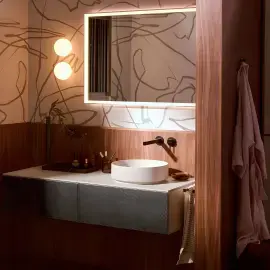 Умивальник Xuniva Evo S Hansgrohe 60323780 Sand Matt Beige — деталь крупним планом