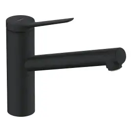 Змішувач для кухні Zesis M33 Hansgrohe 74802670 Matt Black — вид на білому тлі