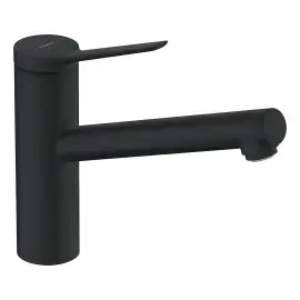 Змішувач для кухні Zesis M33 Hansgrohe 74806670 Matt Black — вид на білому тлі