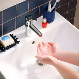Змішувач для раковини Zesis S Hansgrohe 74710000 Chrome — бічний ракурс