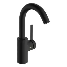 Змішувач для раковини Zesis S Hansgrohe 74740670 Matt Black — вид на білому тлі