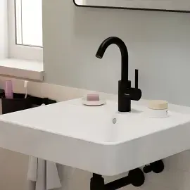 Змішувач для раковини Zesis S Hansgrohe 74740670 Matt Black — вид спереду