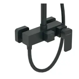 Душова система зі змішувачем Bilovec Imprese t030S00910SP Matt Black — вид згори